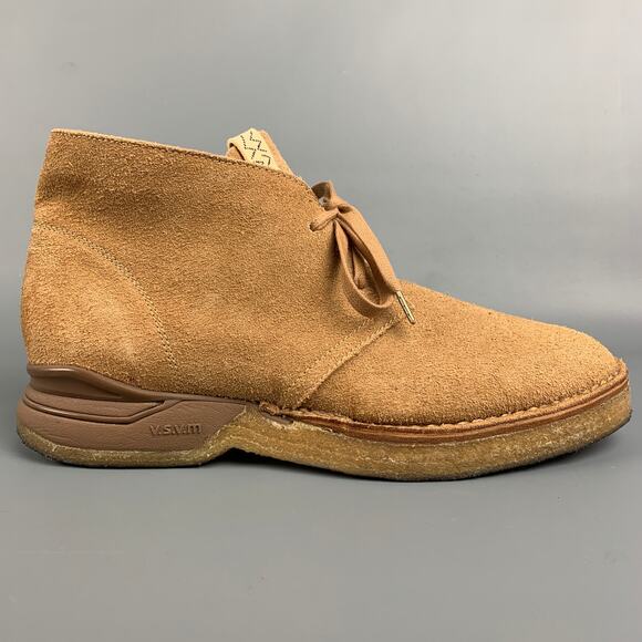 VISVIM Size 9 Sand Textured Leather Lace Up ISDT BOOTS-FOLK - Picture 1 of 8